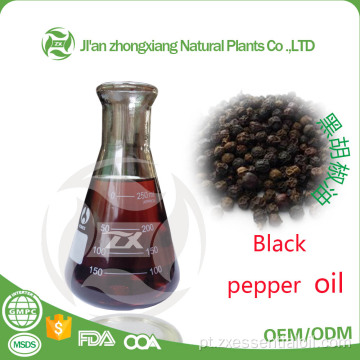 100% óleo essencial de pimenta preta orgânica pura para massagem com marca própria OEM / ODM